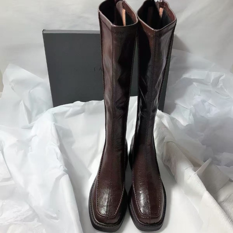 Knee High Boots Women - Round-toe Thick-soled Long Boot for Women,