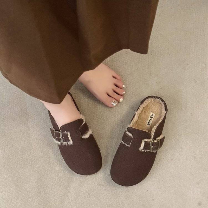 2026 Winter Cork Felt Mules Wo - Mule Slip On ulasan dan harga