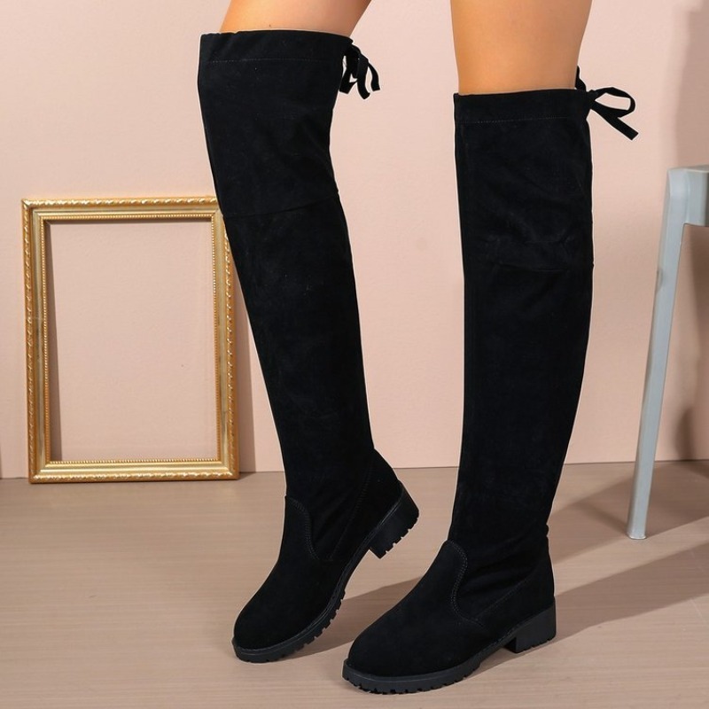 Women Over‑the‑Knee Boots Sued - Sock Boot Women ulasan dan harga