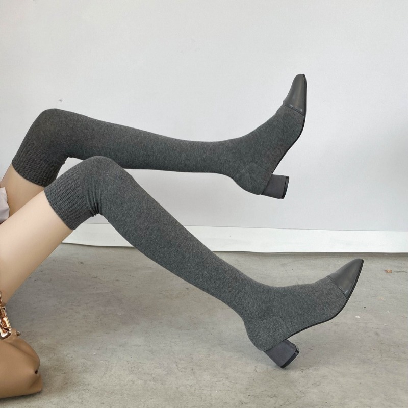 High Knee Sock Shoes 2025 New  - Sock Boot Women ulasan dan harga