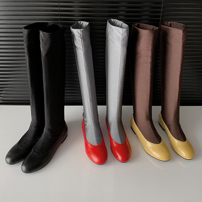Fashion Brand Round Toe Knee H - Sock Boot Women ulasan dan harga