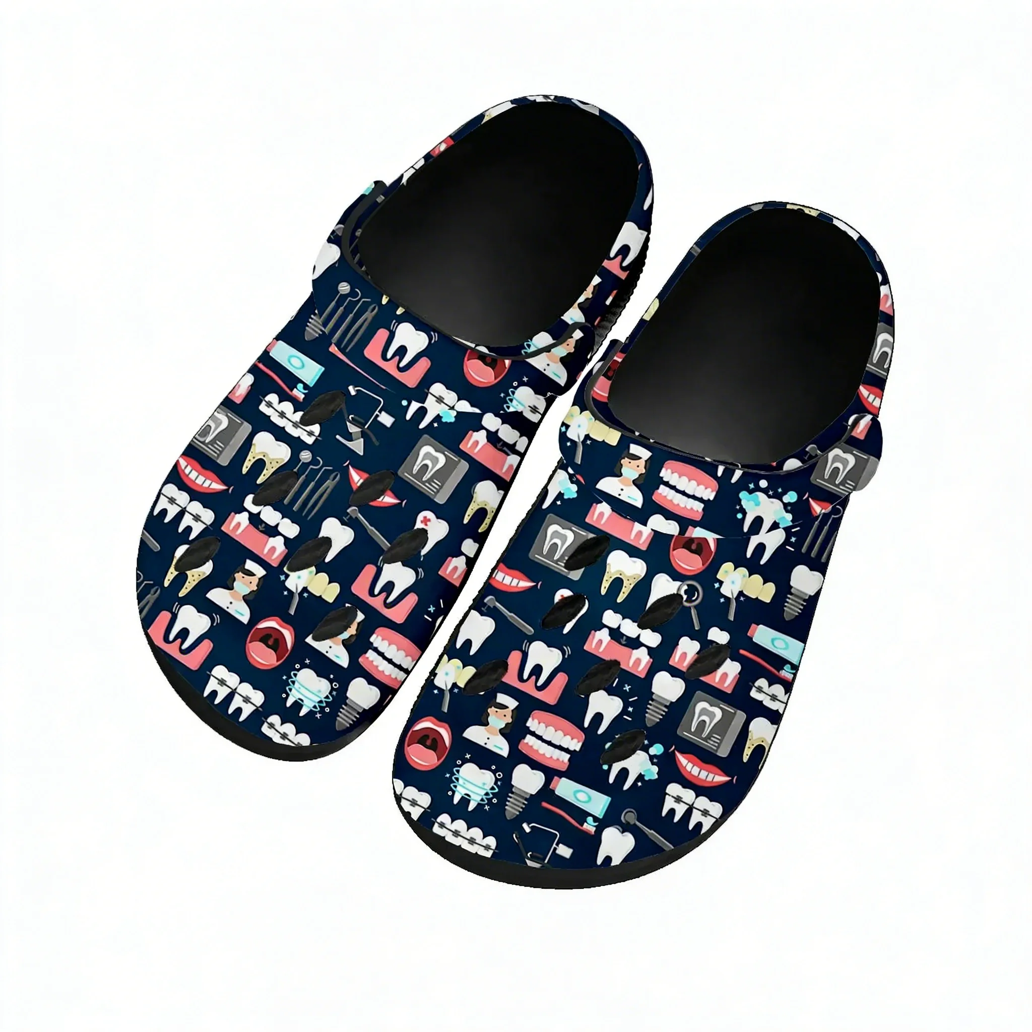 Tooth Dentist Cartoon Pattern  - Women'S Shoes Clogs ulasan dan harga