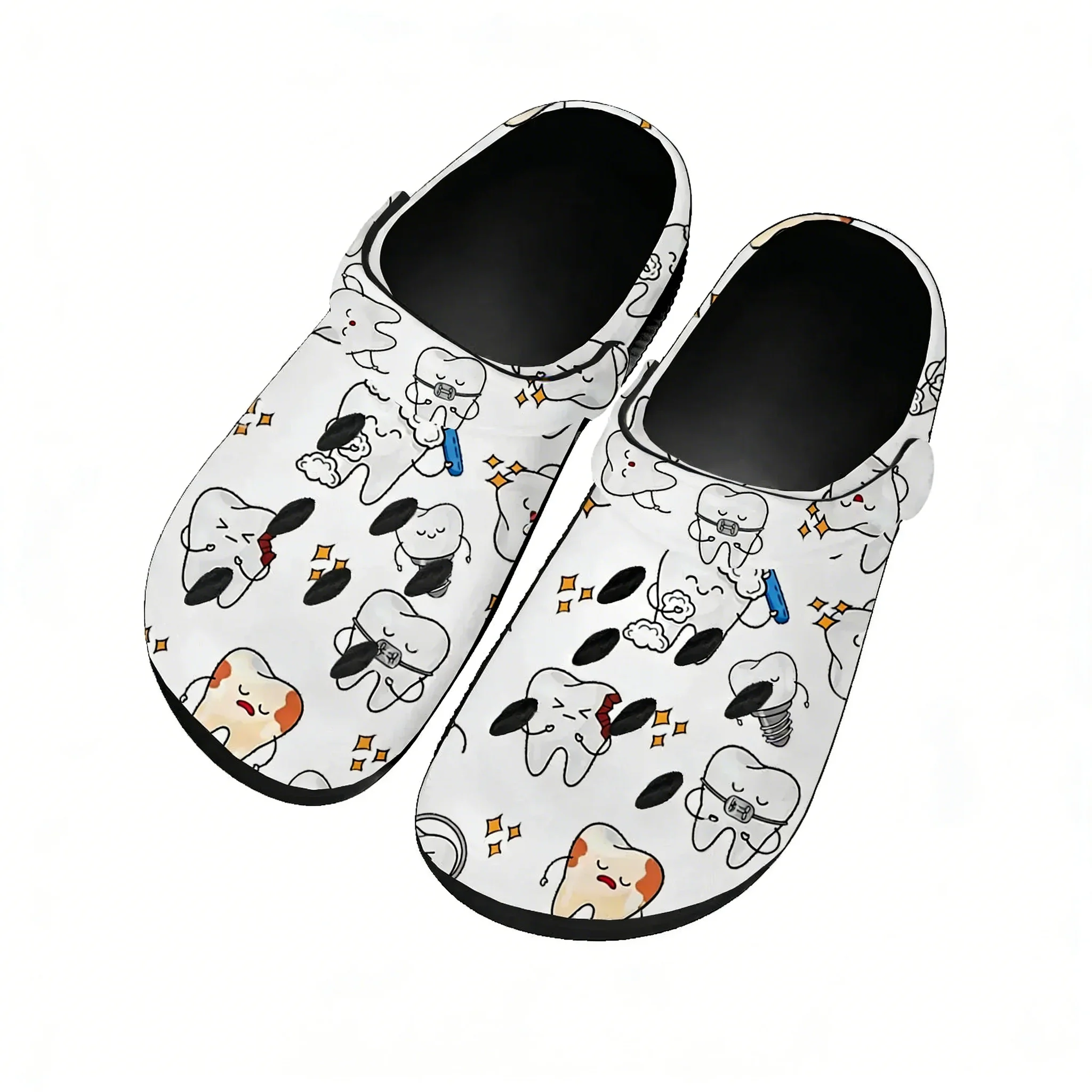 Tooth Dentist Cartoon Pattern  - Women'S Shoes Clogs ulasan dan harga