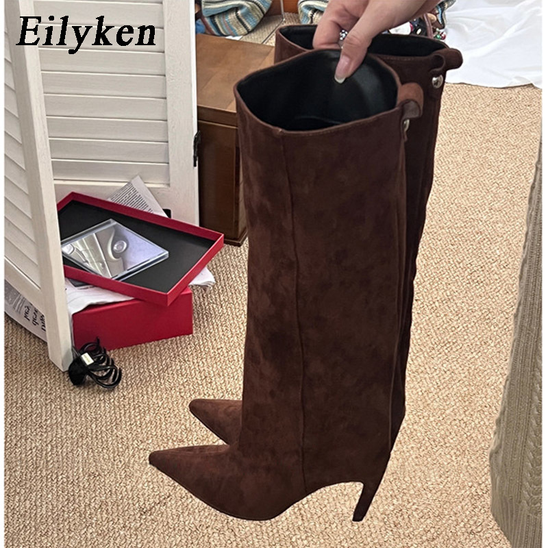 Eilyken Sexy Thin High Heels P - Knee High Boots Women ulasan dan harga